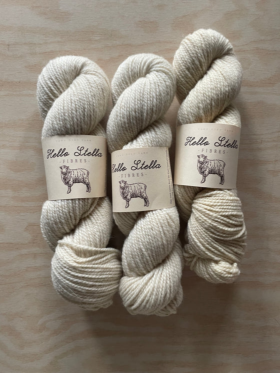 Natural Wild Wool (Undyed) - Cream - IN STOCK