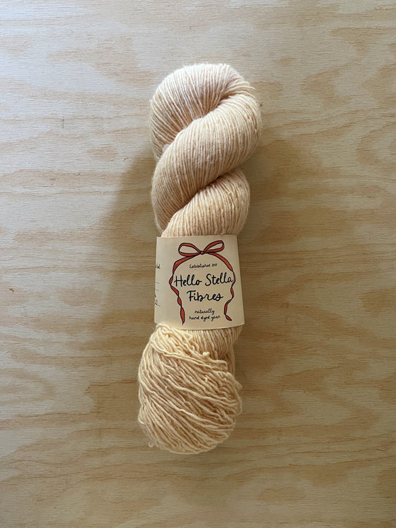 Wild Wool 1 Ply SPORT - Pale Peach, naturally dyed