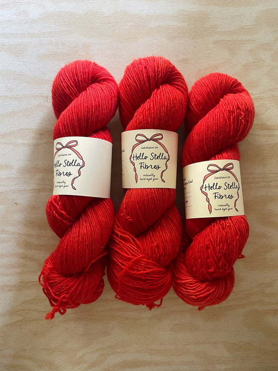 Wild Wool 1 Ply SPORT - Orchard Red